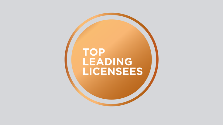 Top Leading Licensees logo.