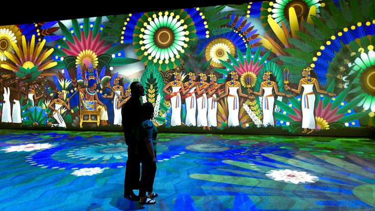 Imagery from inside the immersive event. Imagery from inside the immersive event.
