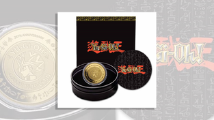 The gold "Yu-Gi-Oh!" coin.