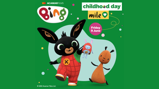 Promotional image for Childhood Day Mile, featuring Bing and Flop.