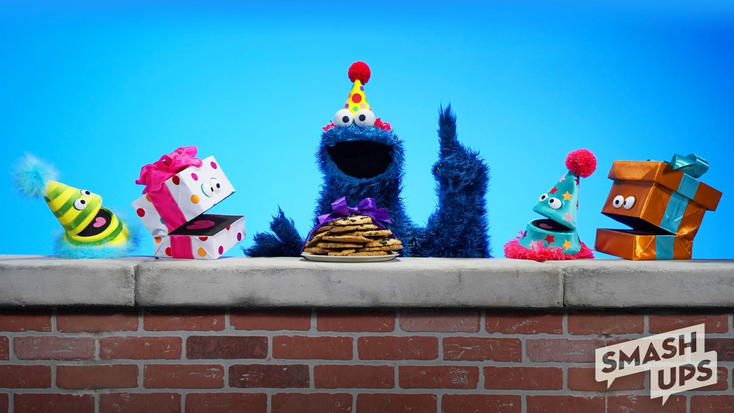 Cookie Monster in an e-card. 