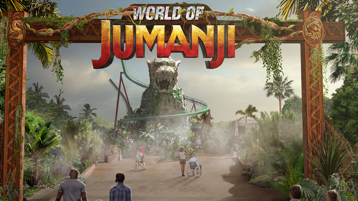 Rendering of the World of Jumanji entrance.