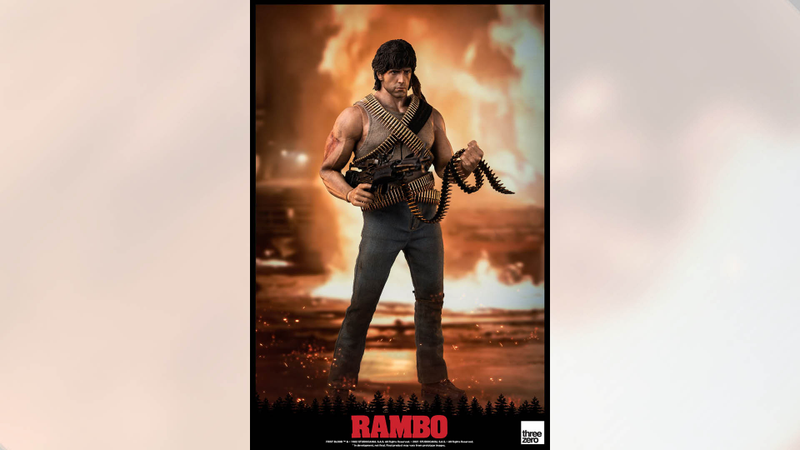 Rambo collectible figure, ThreeZero. Rambo collectible figure, ThreeZero.