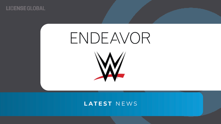 Endeavor, WWE logos, respectively. Endeavor, WWE logos, respectively.