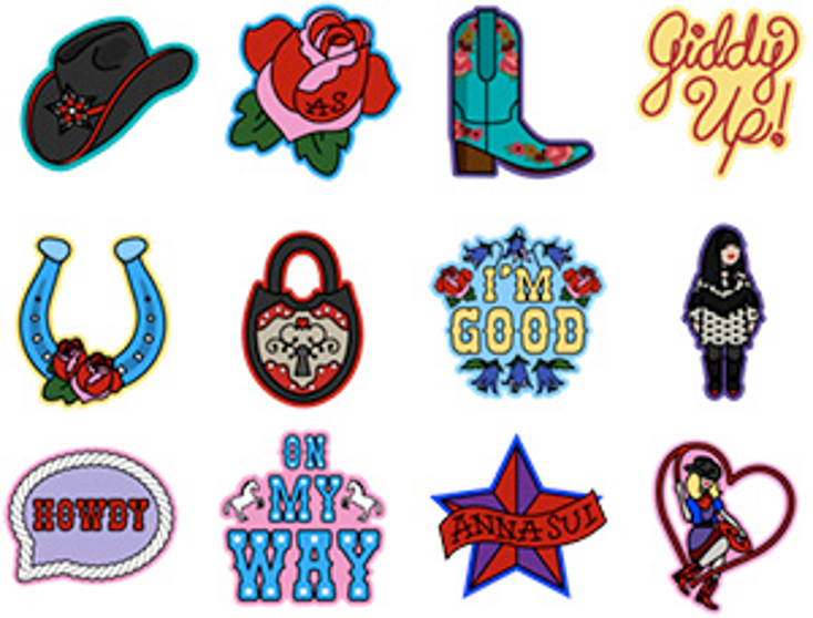 Anna Sui Teams for Facebook Experience, Emojis Anna Sui Teams for Facebook Experience, Emojis