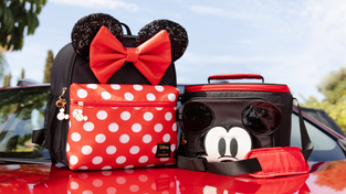 The Mickey Mouse square lunch cooler bag and Minnie Mouse mini convertible backpack cooler.
