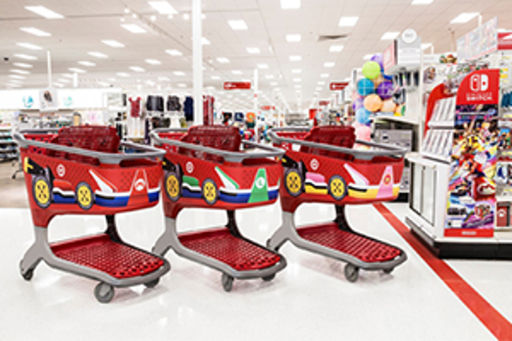 Mario Races into Target Mario Races into Target