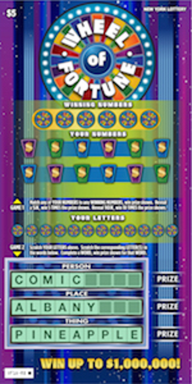 NY Lotto Takes Spin with Wheel of Fortune NY Lotto Takes Spin with Wheel of Fortune