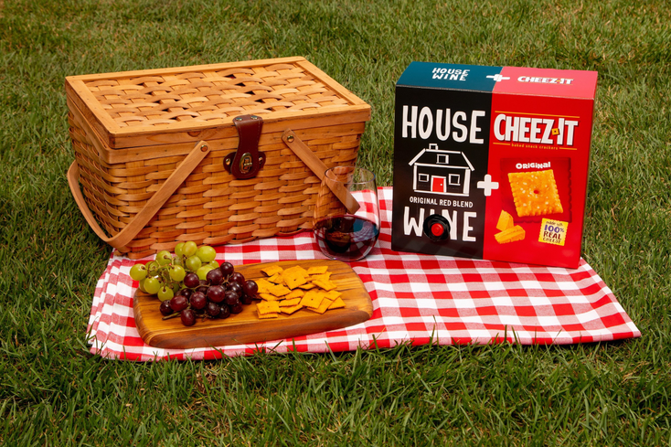 House Wine, Cheez-It Toast to Box Wine Collab House Wine, Cheez-It Toast to Box Wine Collab