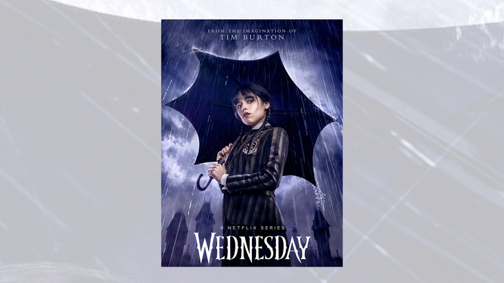Promotional image for "Wednesday." Promotional image for "Wednesday."