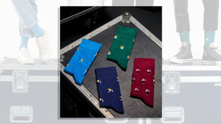 Socks from Queen's collaboration with The London Sock Exchange