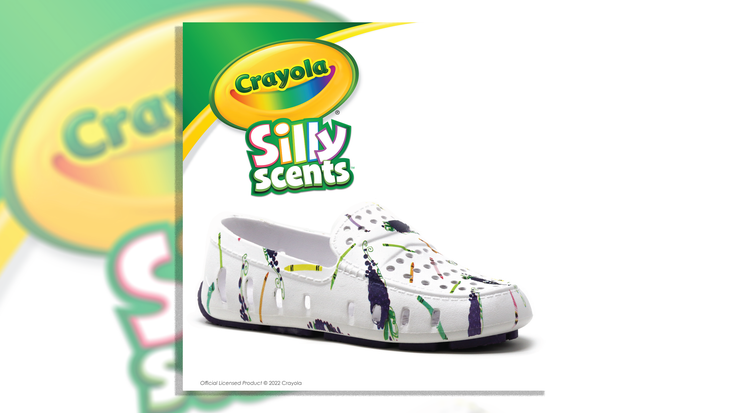 Floafers Partners with Crayola for Silly Scents Kids' Shoes | License Global