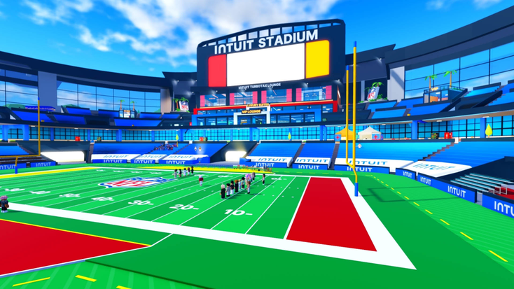 The Intuit Stadium as featured in “Roblox.” 