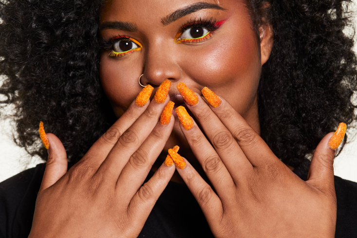 Cheetos Flamin' Haute Bags Runway Looks at NYFW Cheetos Flamin' Haute Bags Runway Looks at NYFW