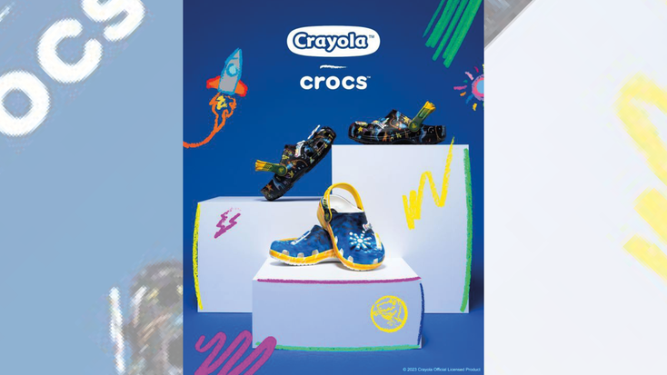 The Crayola x Crocs collection.