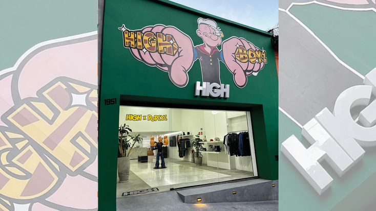 Popeye x HIGH storefront Popeye x HIGH storefront