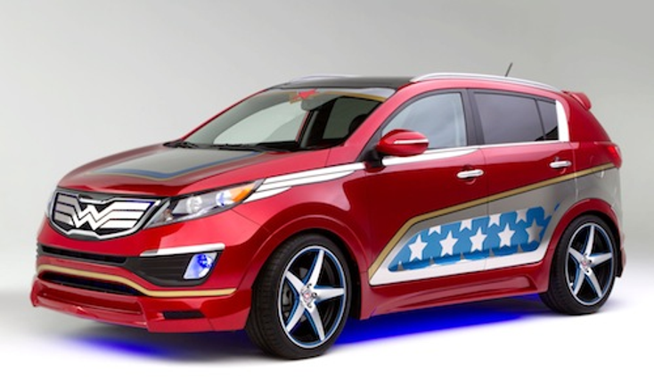 Kia Unveils Wonder Woman Car Kia Unveils Wonder Woman Car