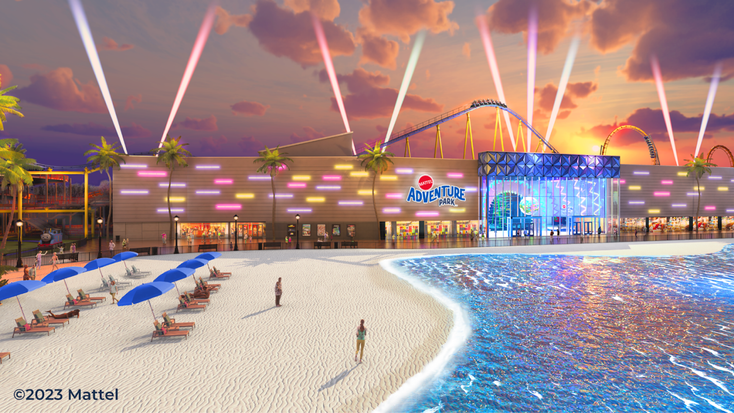 Rendering of Mattel Adventure Park. Rendering of Mattel Adventure Park.