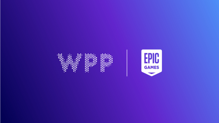 Promotional image for the partnership between Epic Games and WPP.