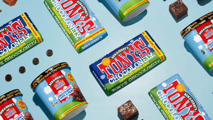 The two chocolate bars and ice cream flavors. The two chocolate bars and ice cream flavors.