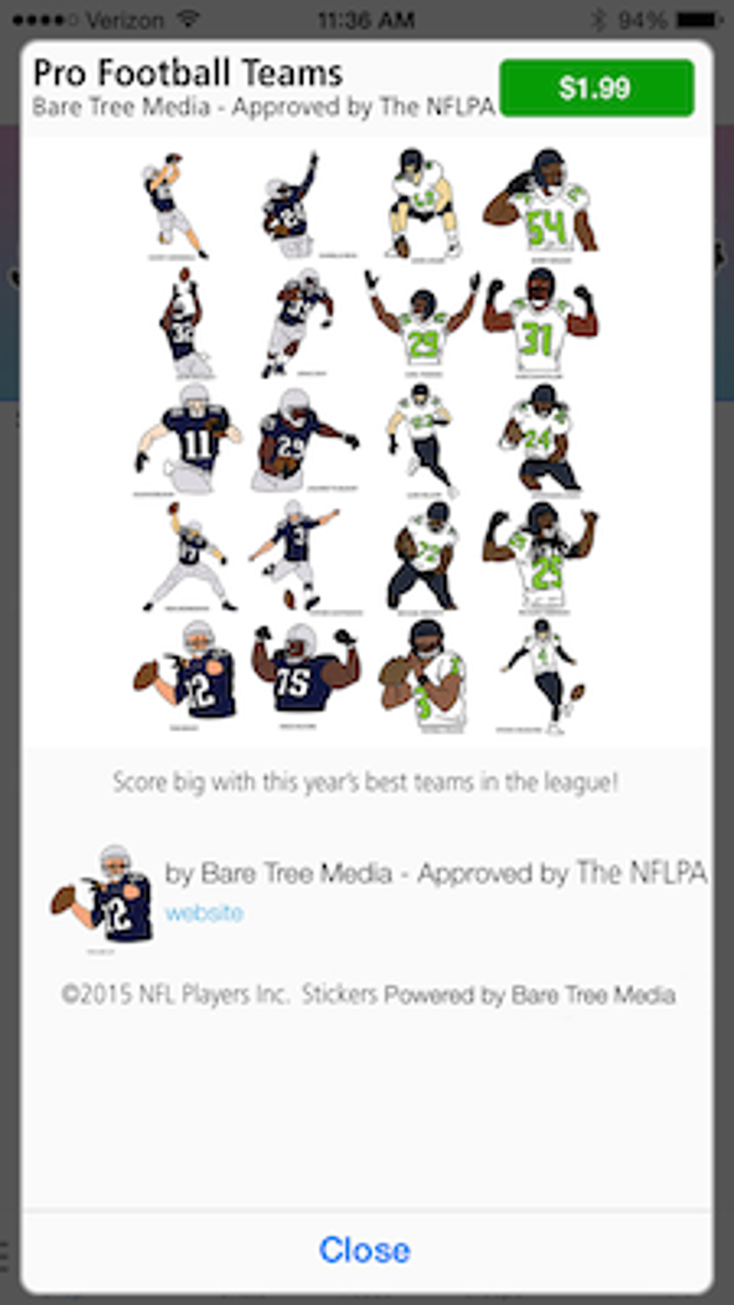 NFLPA Preps for Super Bowl with Stickers NFLPA Preps for Super Bowl with Stickers