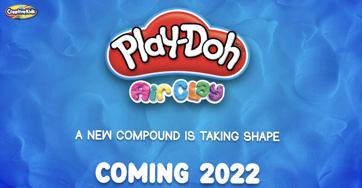 A promotional image for the collaboration between Play-Doh and Creative kids. 