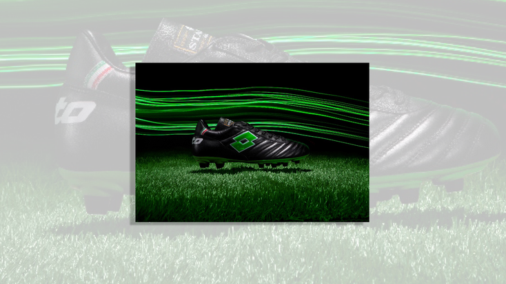 A Lotto-brand cleat. A Lotto-brand cleat.