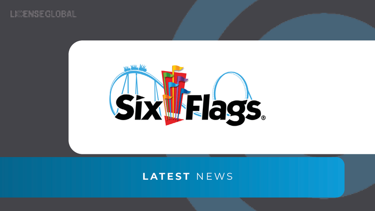 Six Flags logo. Six Flags logo.