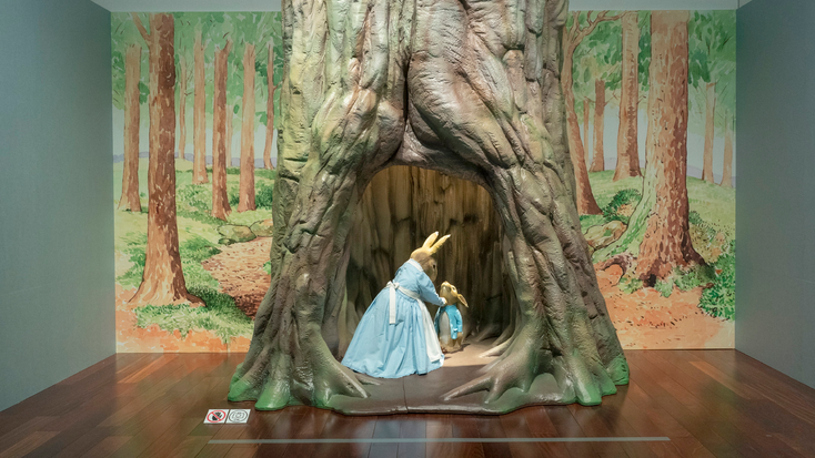 The Toei “Peter Rabbit” exhibit in Japan.