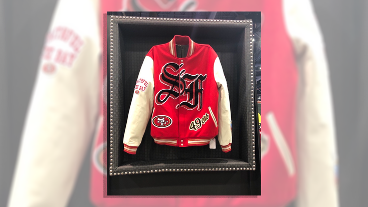 San Francisco 49ers jacket from the NFL x Jeff Hamilton collection.