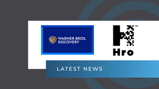Warner Bros. Discovery and Hrio logos, respectively. 
