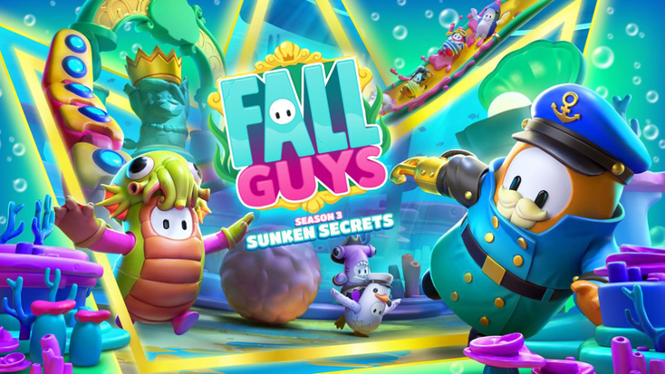 Scene from “Fall Guys” Season 3, Sunken Secrets Scene from “Fall Guys” Season 3, Sunken Secrets