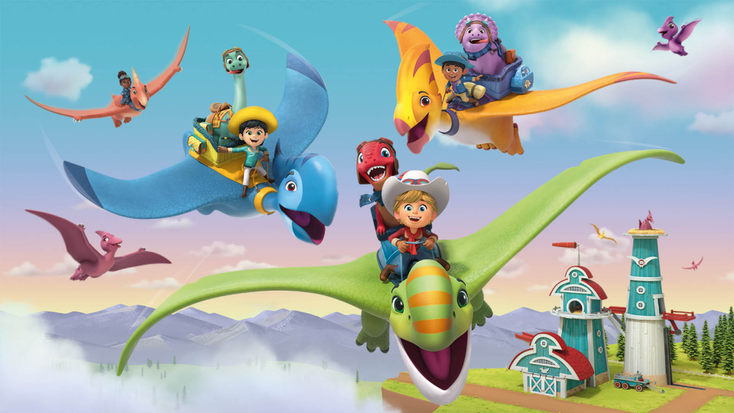 The “Dino Ranch” characters. 