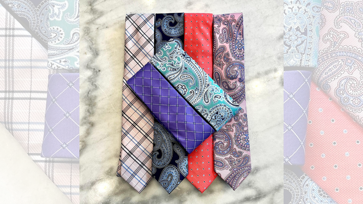 Ties from GCE brands. 