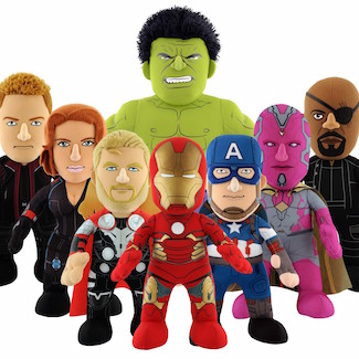 stuffed marvel characters