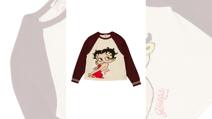 Sweater from the Guess Originals and Betty Boop collection.