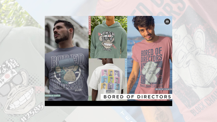 BAYC apparel from Poetic Brands. BAYC apparel from Poetic Brands.