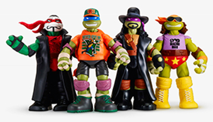 ‘TMNT,’ WWE Slam into Co-Branded Toys ‘TMNT,’ WWE Slam into Co-Branded Toys