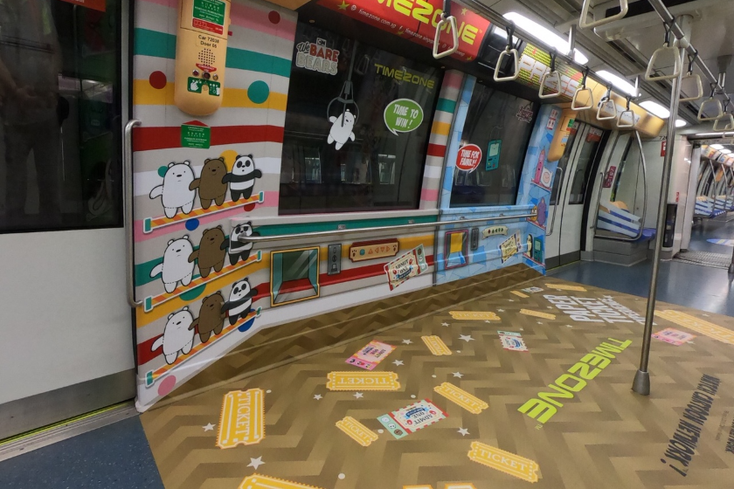 Cartoon Network Boards MRT Train in Singapore Cartoon Network Boards MRT Train in Singapore