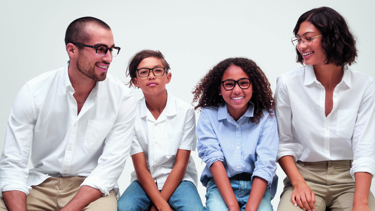 Promotional image for Gap eyewear. Promotional image for Gap eyewear.
