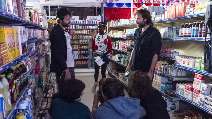 The Duffer Bros on the set of "Stranger Things." The Duffer Bros on the set of "Stranger Things."