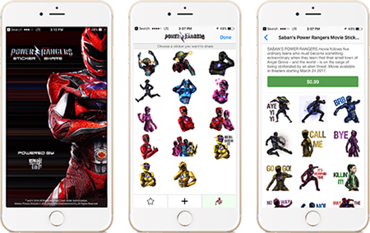 Bare Tree Adds Power Rangers Emoji App