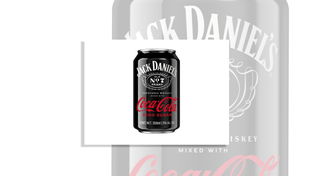 Can for the ready-to-drink Jack & Coke cocktail.