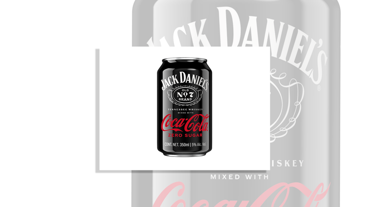 Can for the ready-to-drink Jack & Coke cocktail.