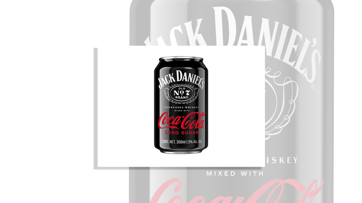 Can for the ready-to-drink Jack & Coke cocktail. Can for the ready-to-drink Jack & Coke cocktail.