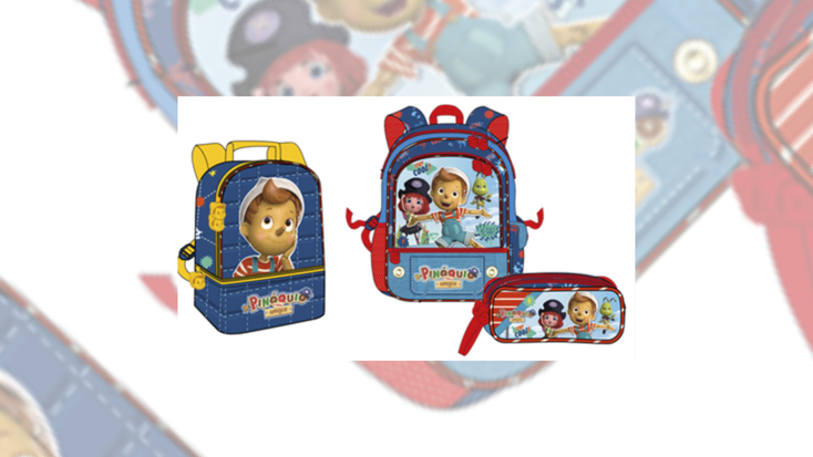 "Pinocchio and Friends" kindergarten backpacks "Pinocchio and Friends" kindergarten backpacks