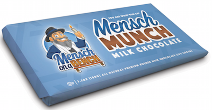 Praim Gives Mensch on a Bench Chocolate Praim Gives Mensch on a Bench Chocolate