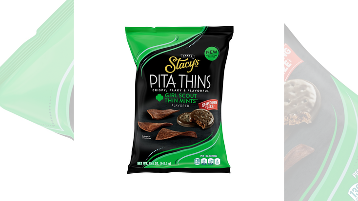 Stacy’s Girl Scout Thin Mints Flavored Pita Thins.