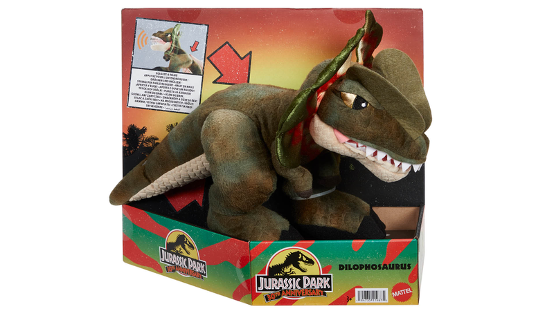 30th Anniversary 'Jurassic Park’ Dilophosaurus toy, Mattel