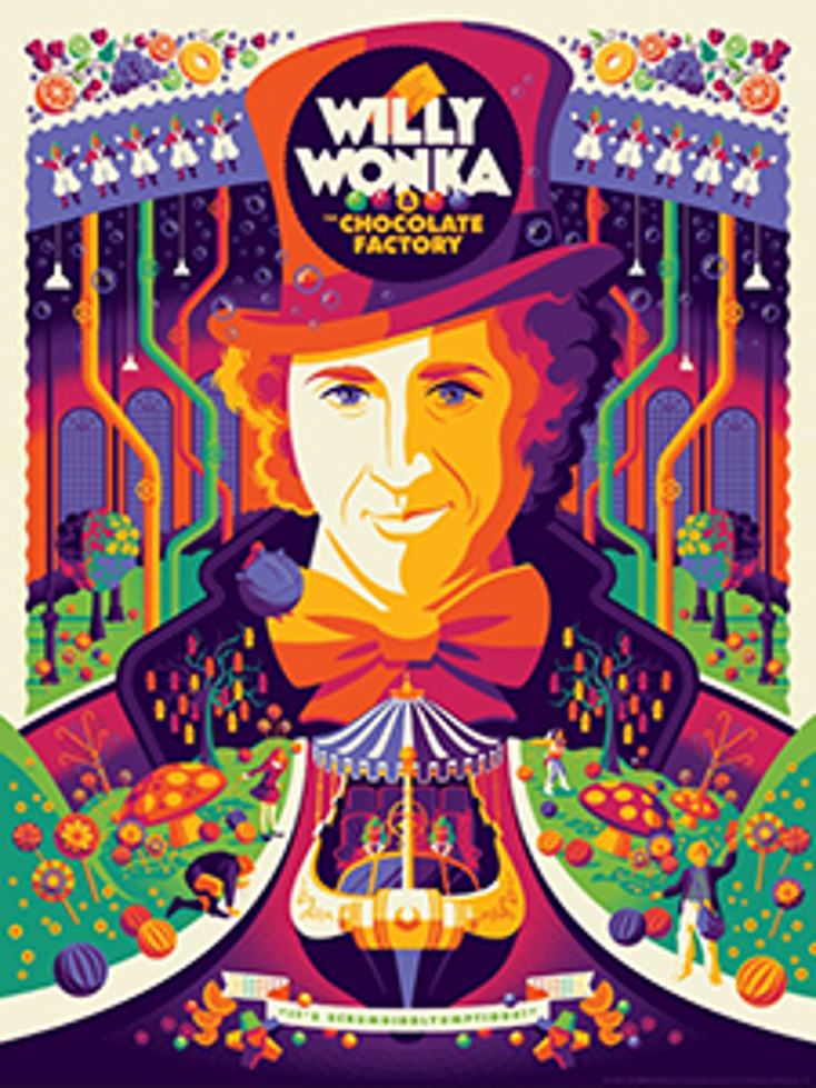 Dark Hall Debuts Willy Wonka Prints